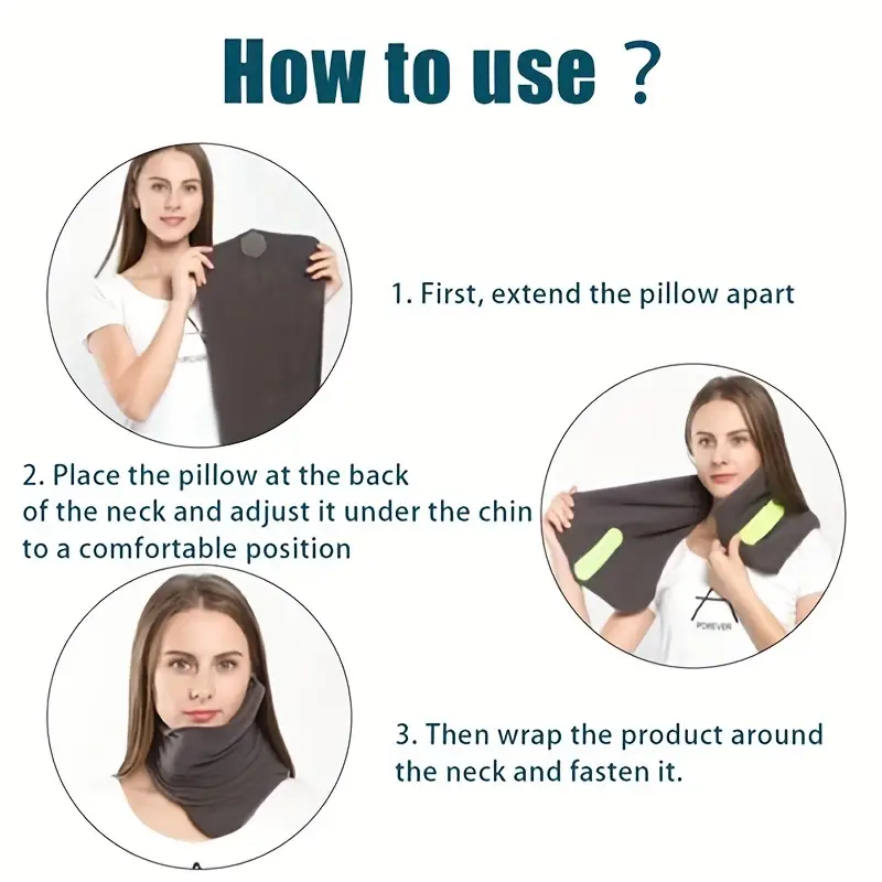 Soft and Supportive Travel Pillow