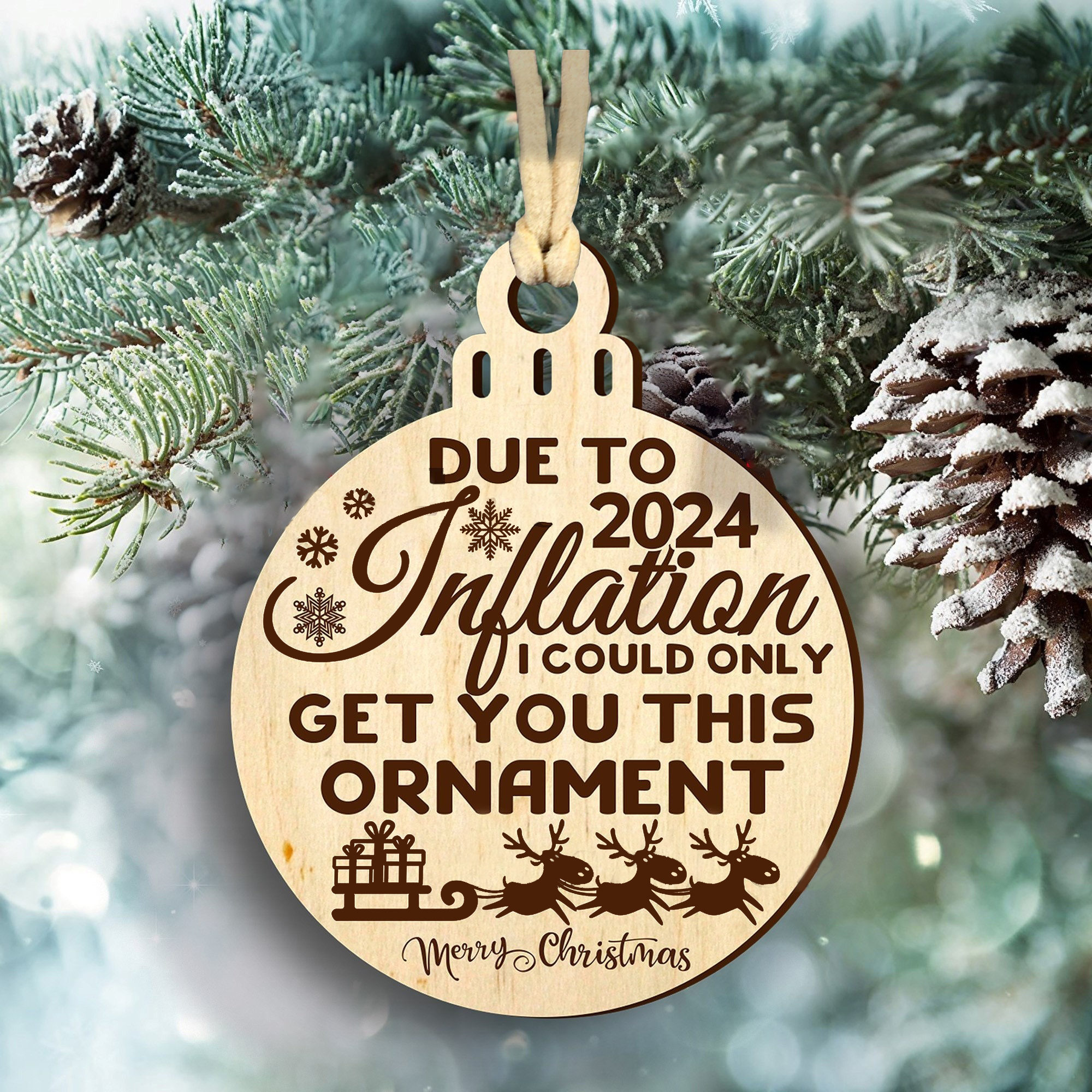 🎅2024 Inflation Christmas Ornament 🎄