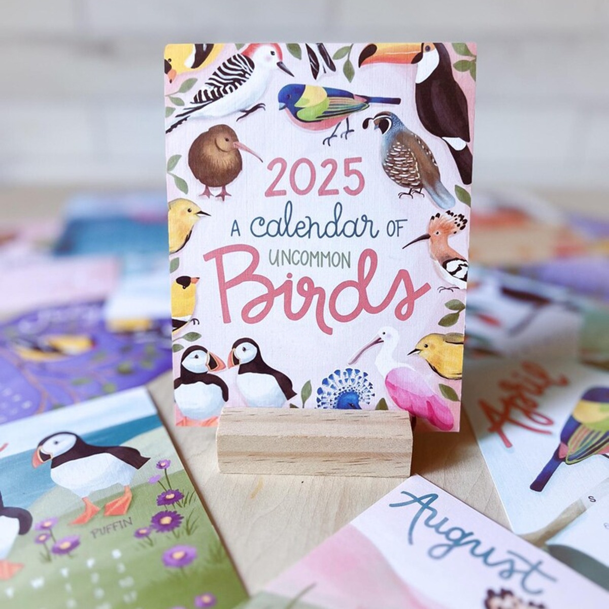 🐦2025 Hand Drawn Bird-ThemedDesk Calendar