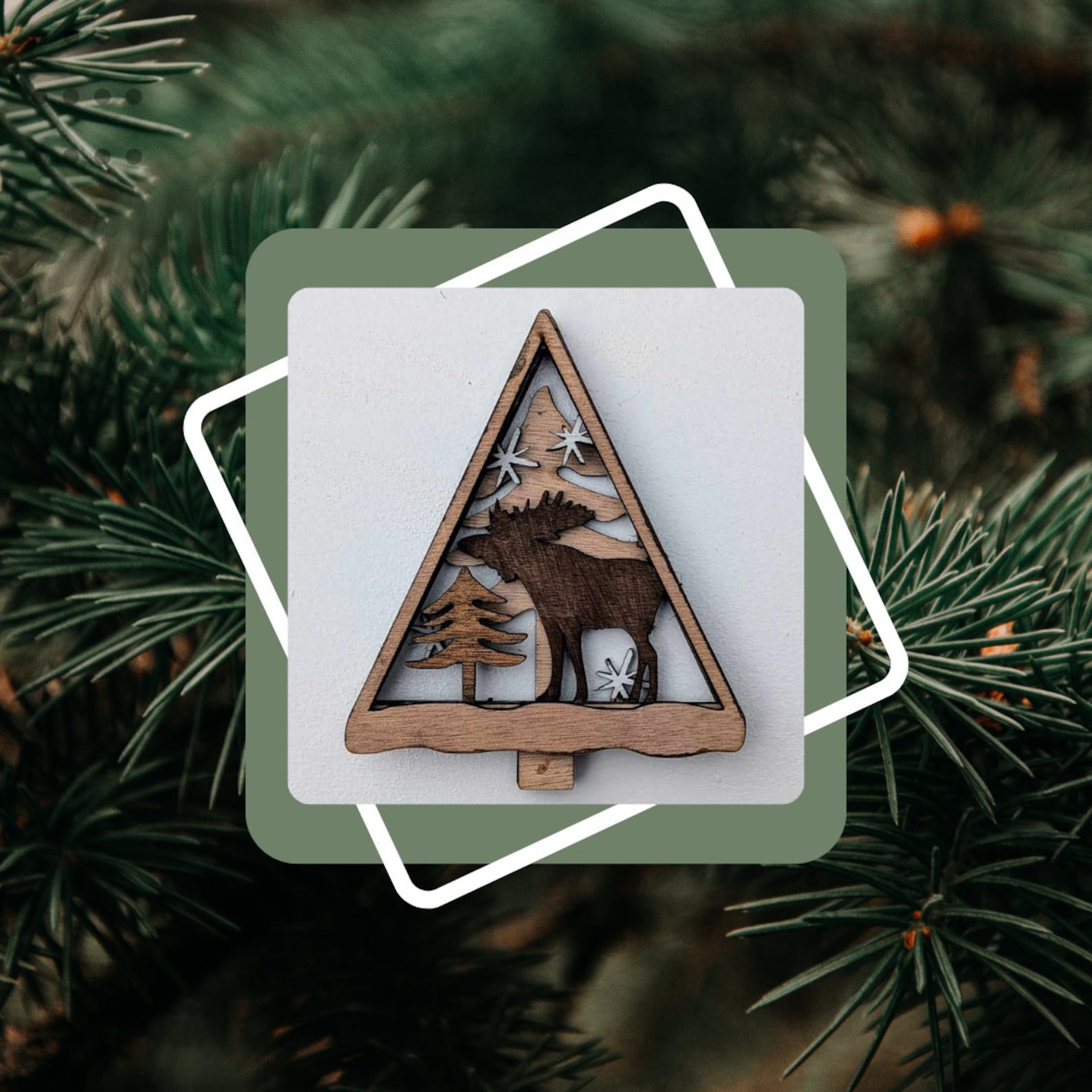 Wooden Animal Pendant