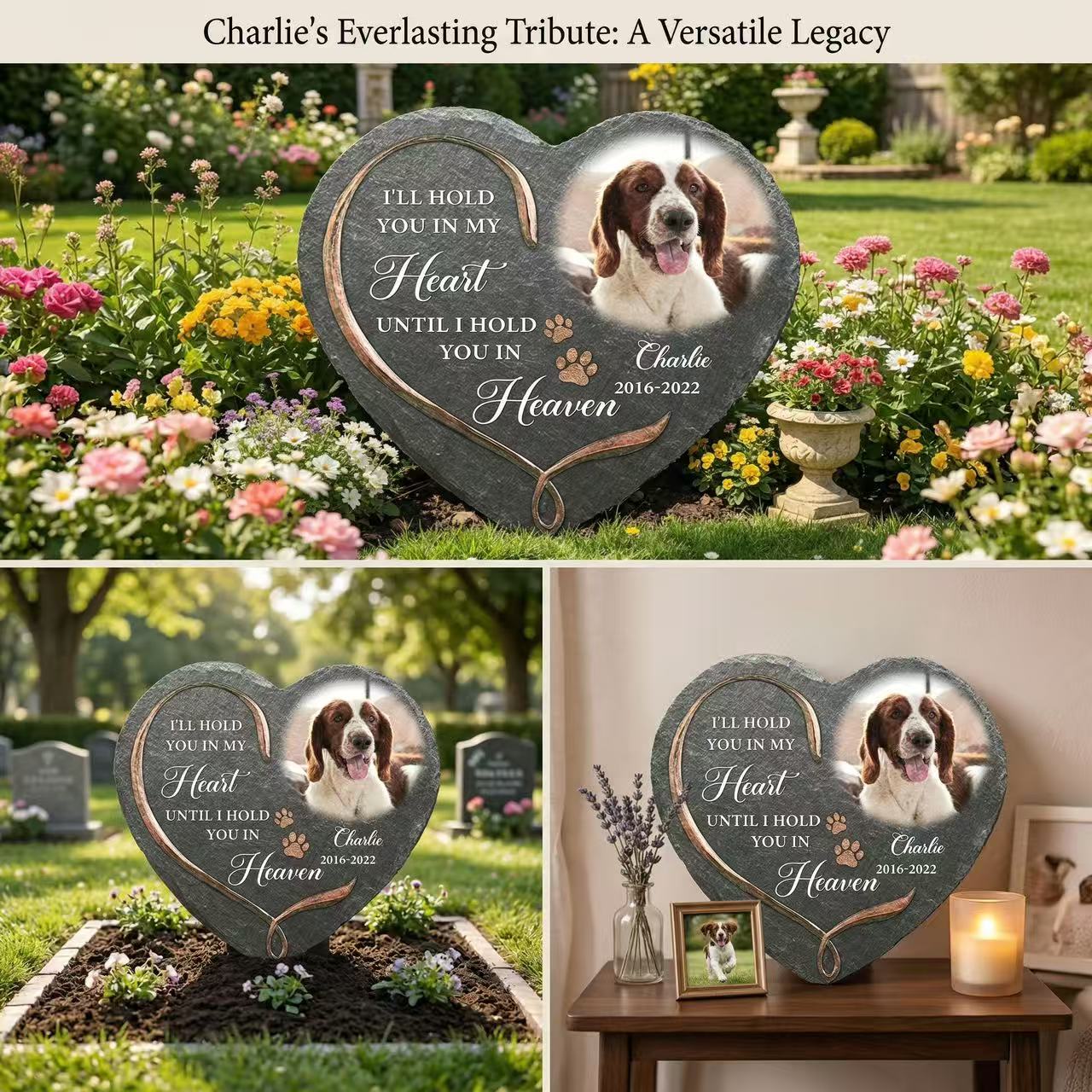 🐾 Personalized Pet Memorial Stone | Forever Hold Your Furry Friend in Heart