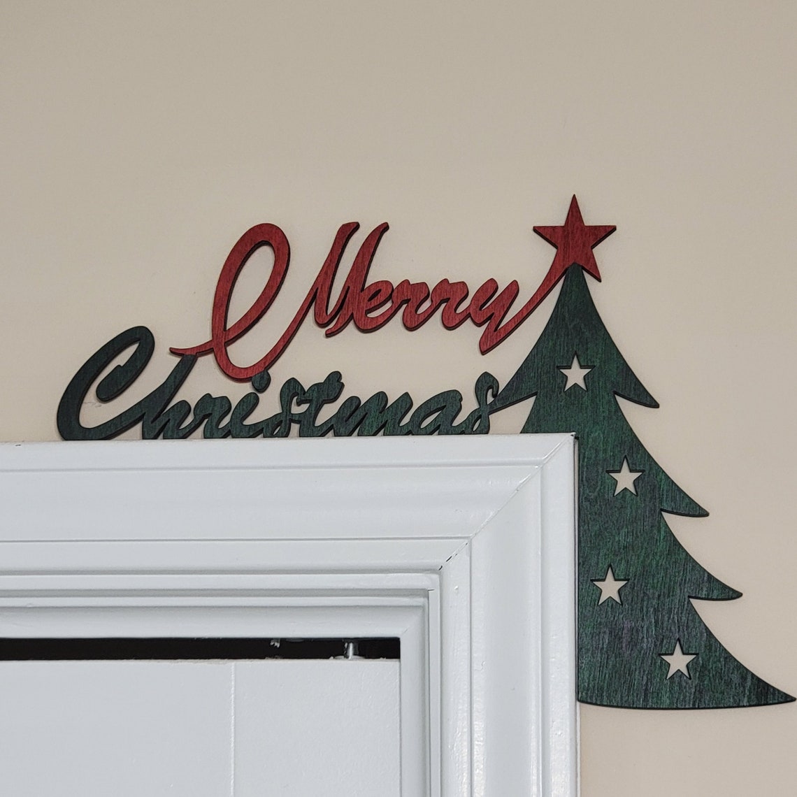 Christmas door corners