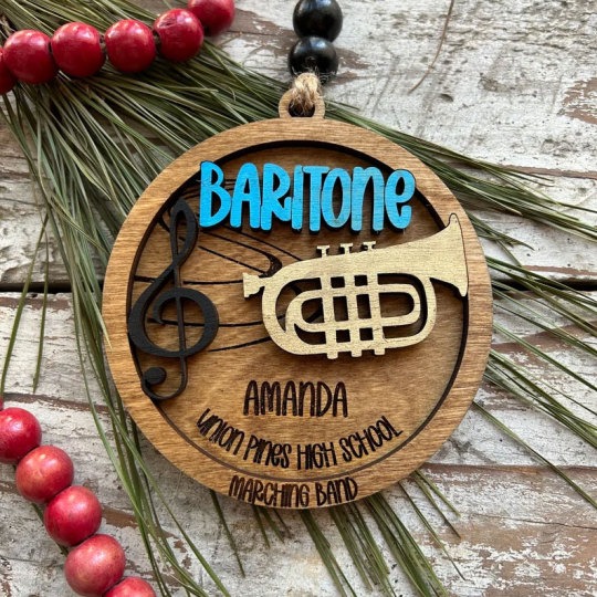 Personalized Band Christmas Tree Ornament