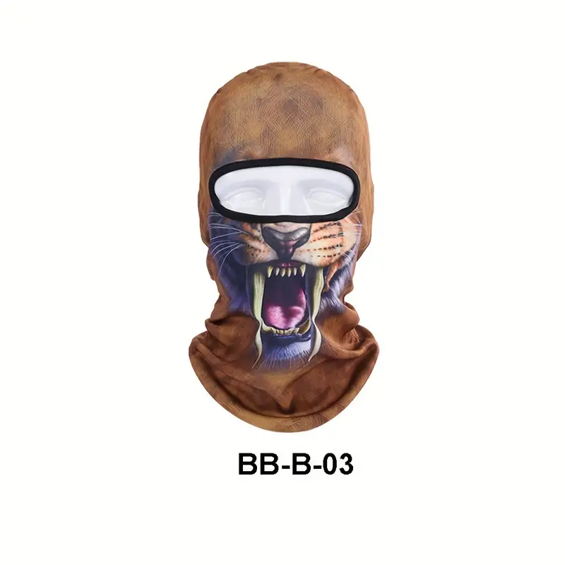 Funny Men's 3D Animal Balaclava Hat With UV Protection