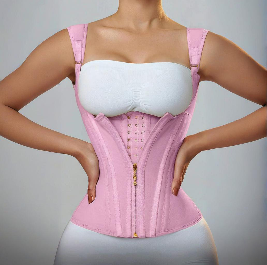 Double Compression Waist Trainer Corset with Zipper
