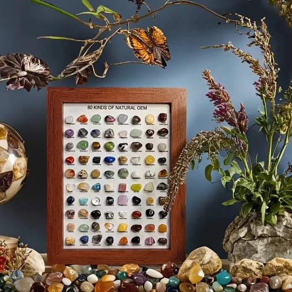 New 80 kinds of natural ore specimens Holidays, birthdays, collectible gifts(Each one is a natural gem)