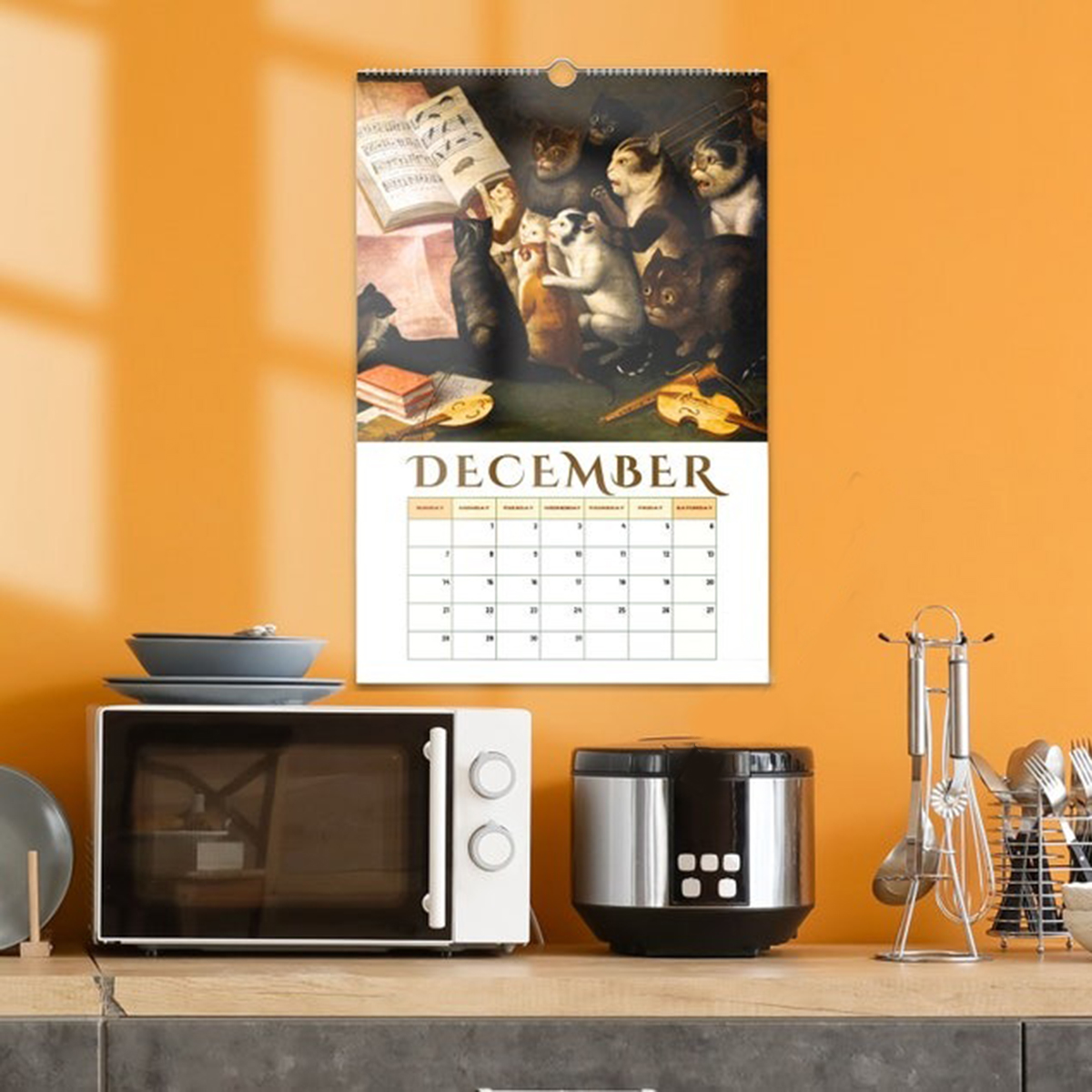 🔥2025 Music Cat Wall Calendar
