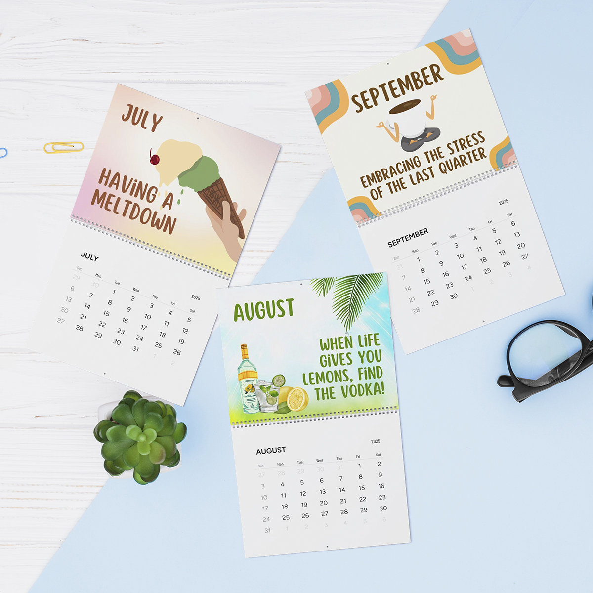 🎢🐶Here We Go Again 2025 Calendar