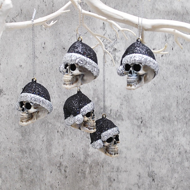 Santa Skull Bauble
