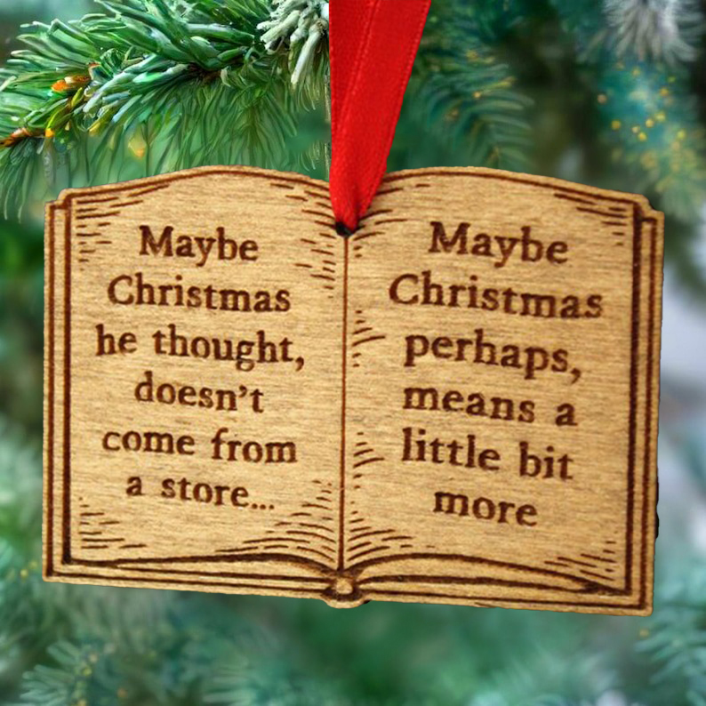 🔥LAST DAY SALE 49% OFF-The Grinch Book Christmas Ornament