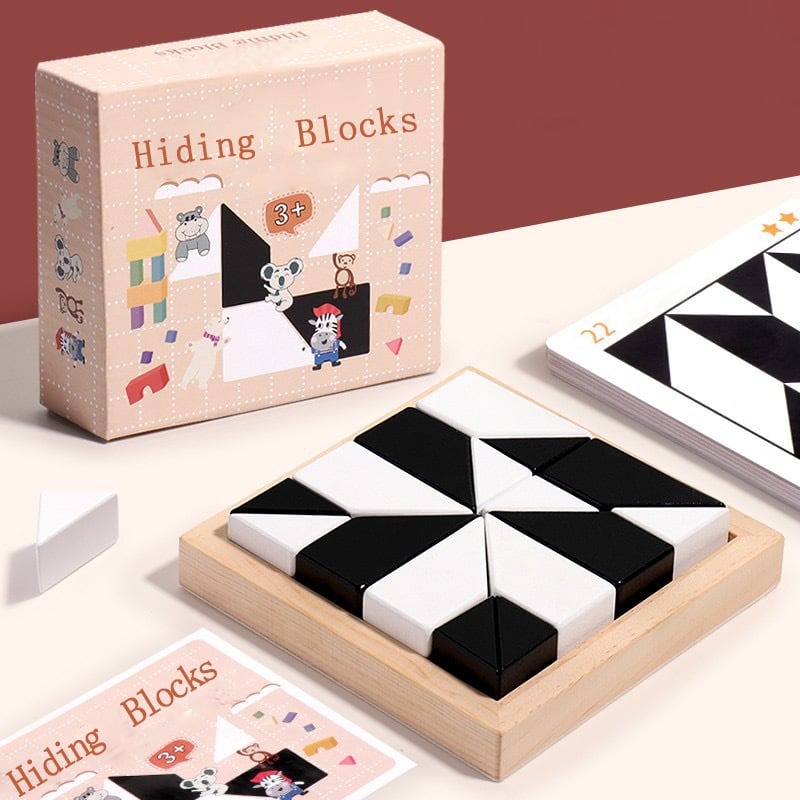 👾 3D Puzzle Hidden Building Blocks