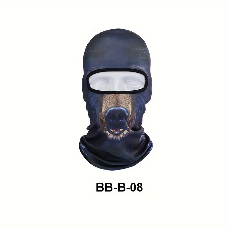 Funny Men's 3D Animal Balaclava Hat With UV Protection