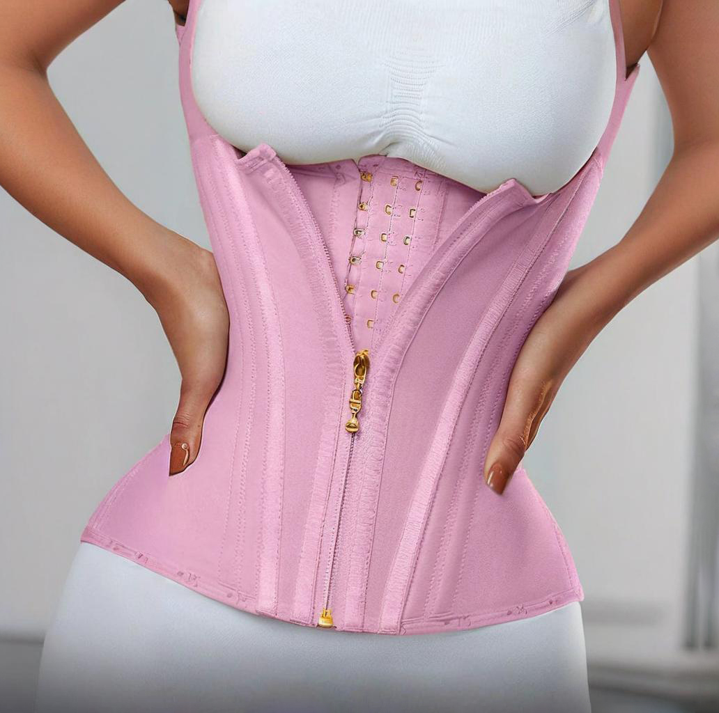 Double Compression Waist Trainer Corset with Zipper