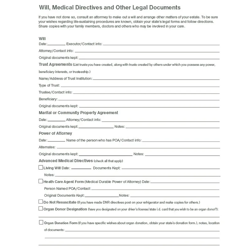 Putting Things In Order to help my loved ones when I'm gone