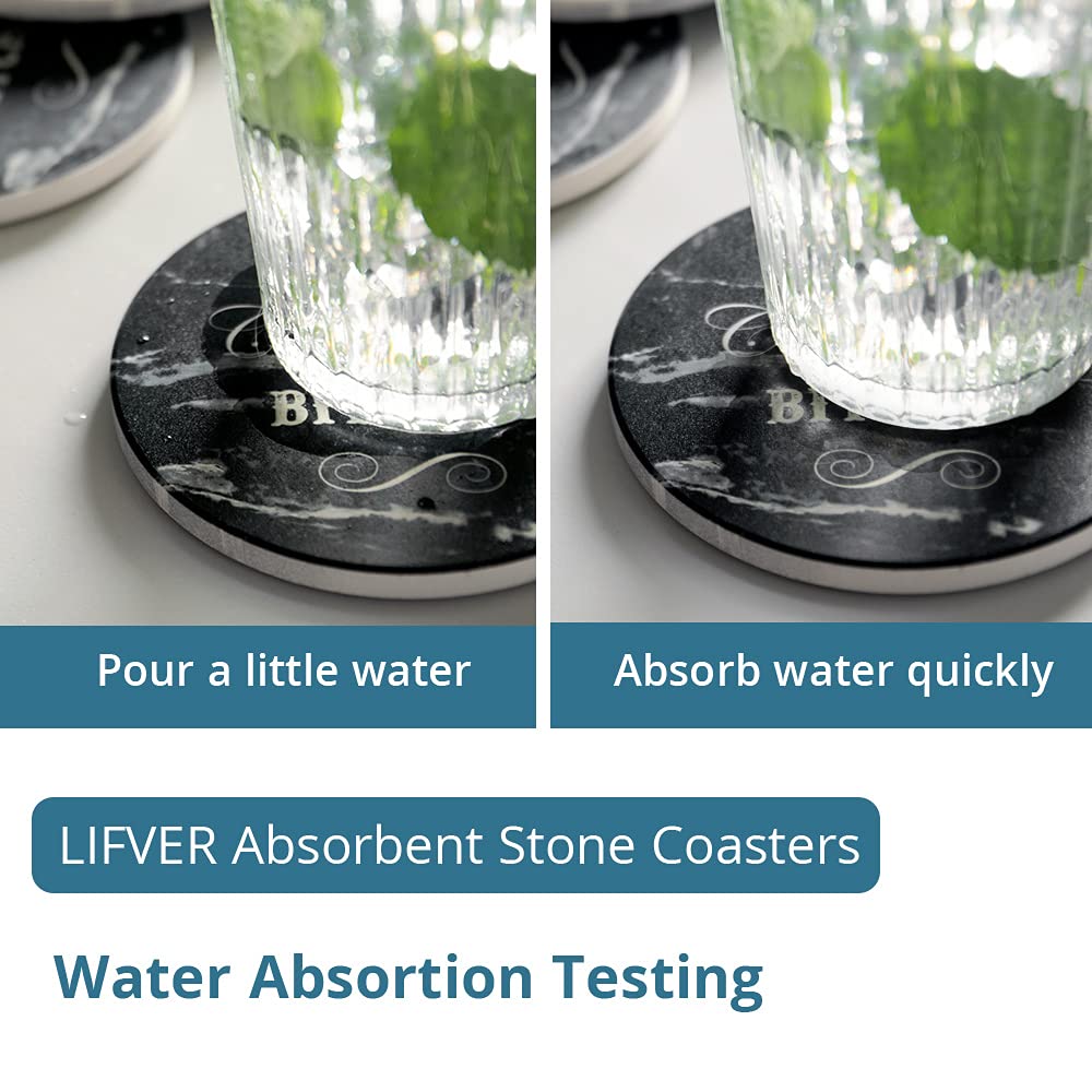 Funny Coasters for Drinks with Holder