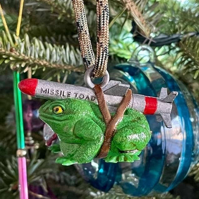 🐸Missile Toad Christmas Ornament