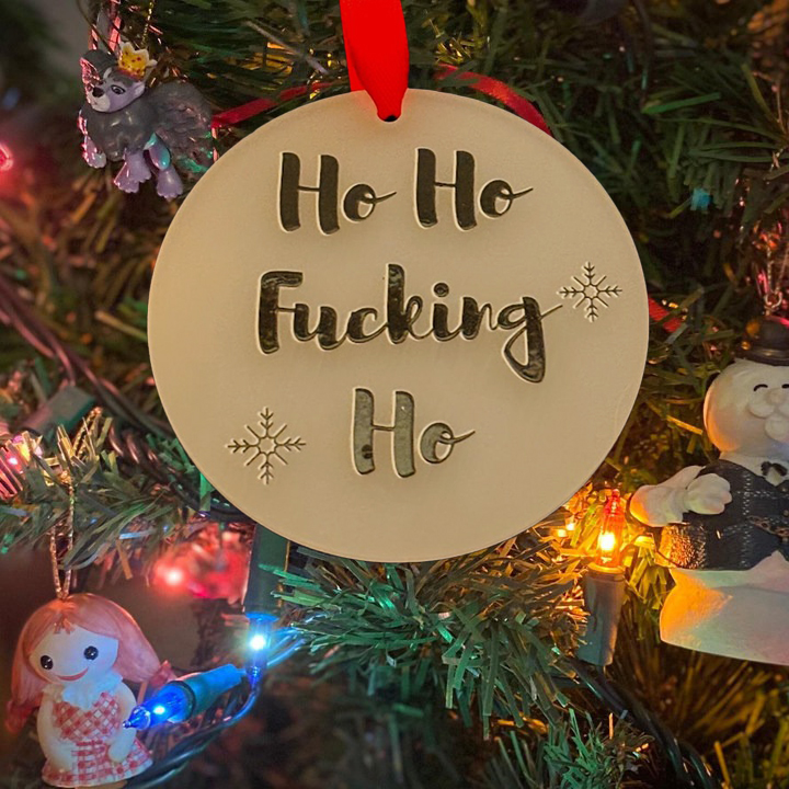 🤣Funny Offensive Christmas Bauble🎄