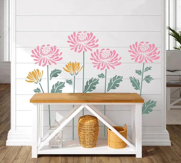 🔥Summer Hot Sale Promotion-49% OFF🌻-Garden Fence Large Flower Stencils-DIY decoration