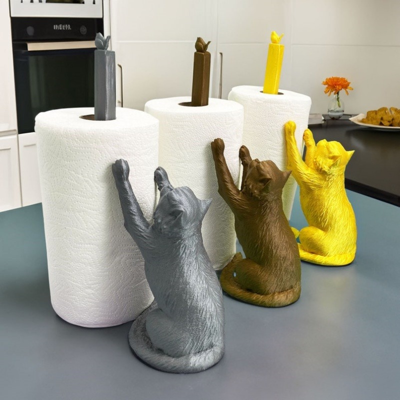 🐱Cat paper towel holder free standing🧻