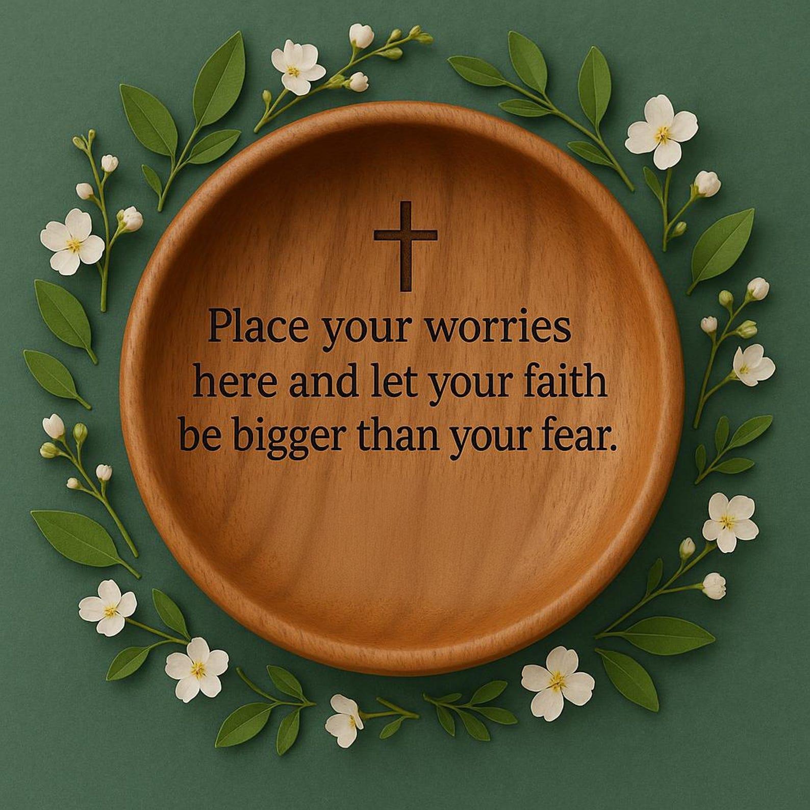 ✝️Wooden Prayer Bowl with