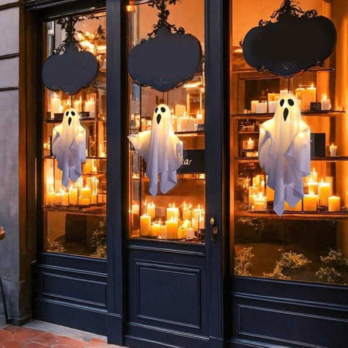 👻👻Halloween Decoration LED Glowing Ghost DIY Modeling Lights