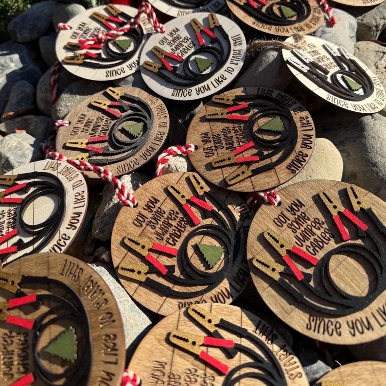 🤣I Got You Some Jumper Cables🤣-Christmas Ornament