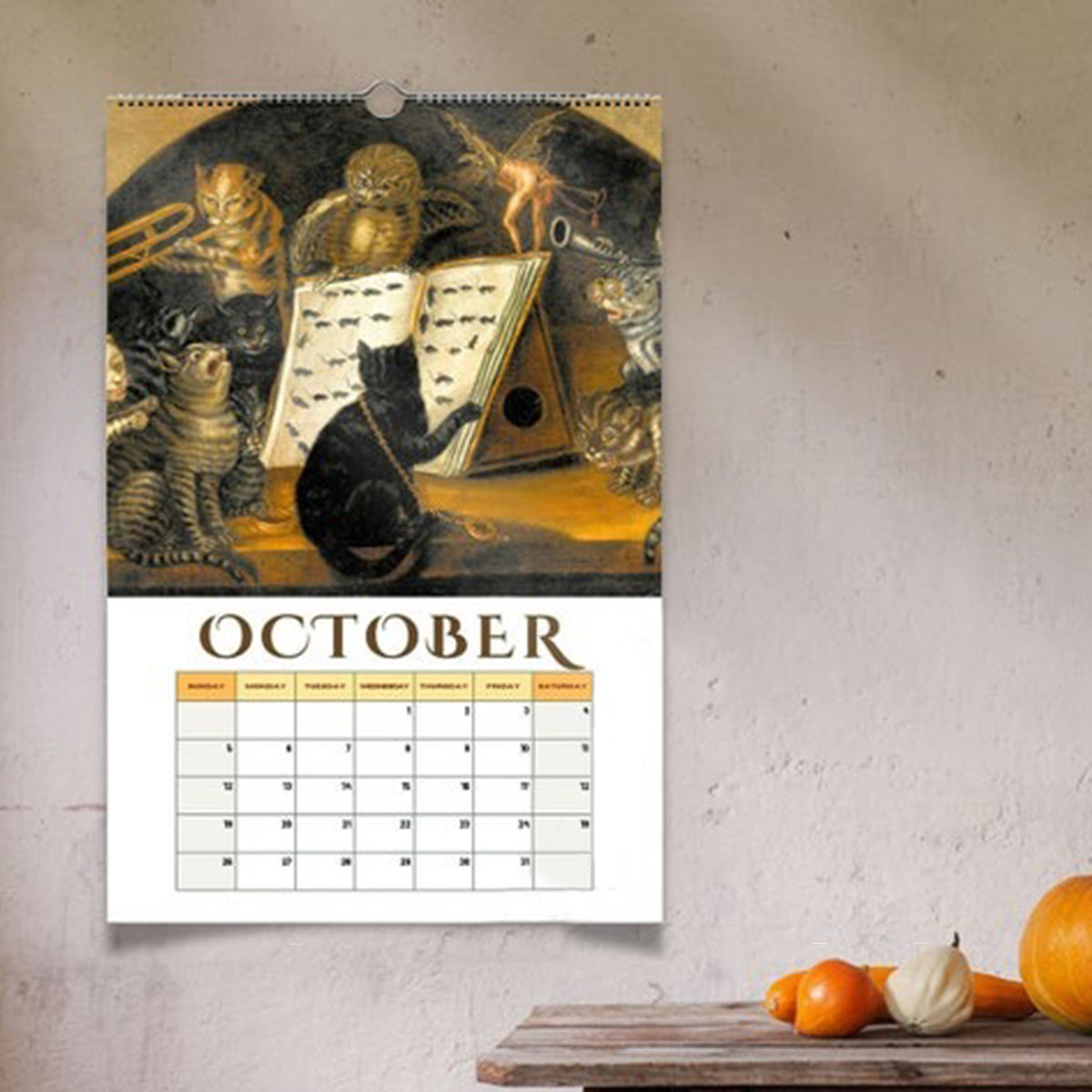 🔥2025 Music Cat Wall Calendar
