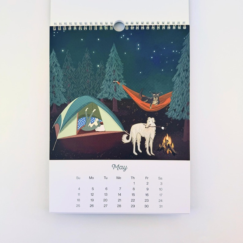 🐶Dog Days - A 2025 Month to Month Illustrated Wall Calendar