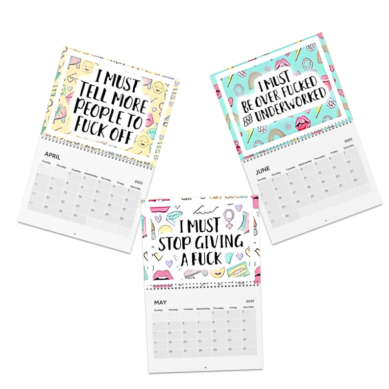 ”This Year I Must” Funny Calendar