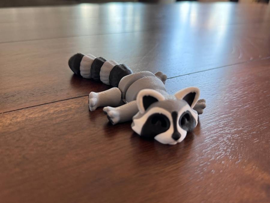 🦝3D Printed Baby Raccoon Fidget