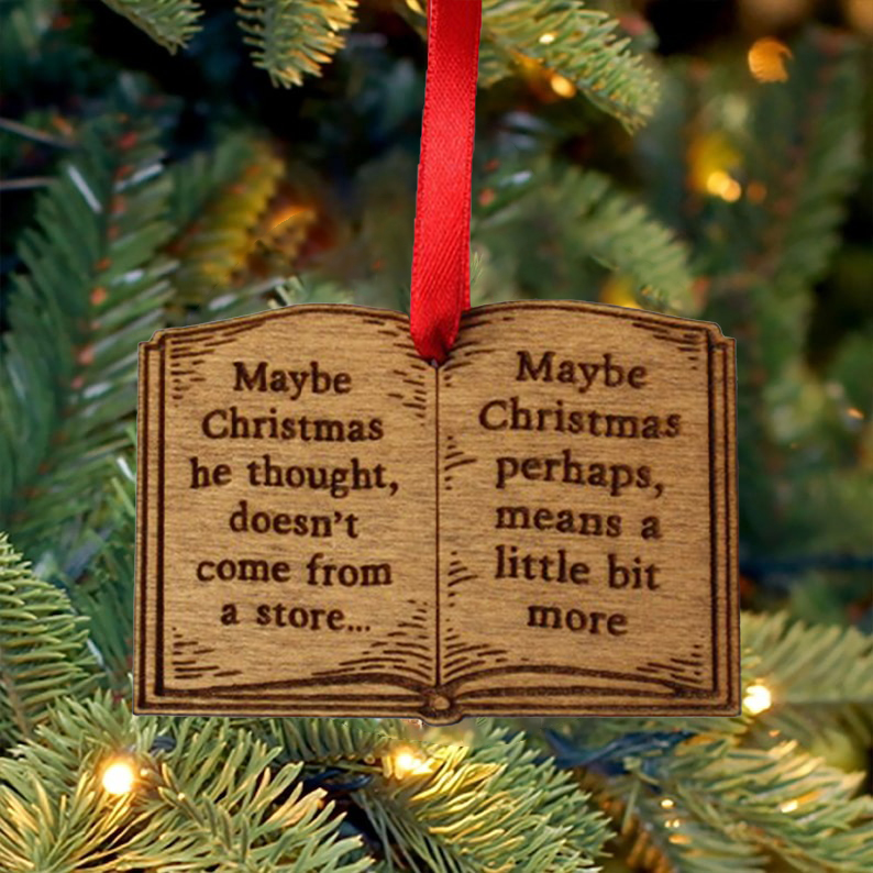 🔥LAST DAY SALE 49% OFF-The Grinch Book Christmas Ornament