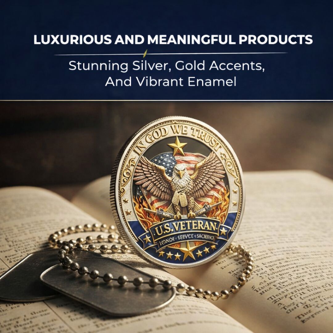 🔥Last Day 60% OFF 🔥 Honor America’s Heroes – 250 Years of Freedom Veteran Tribute Coin