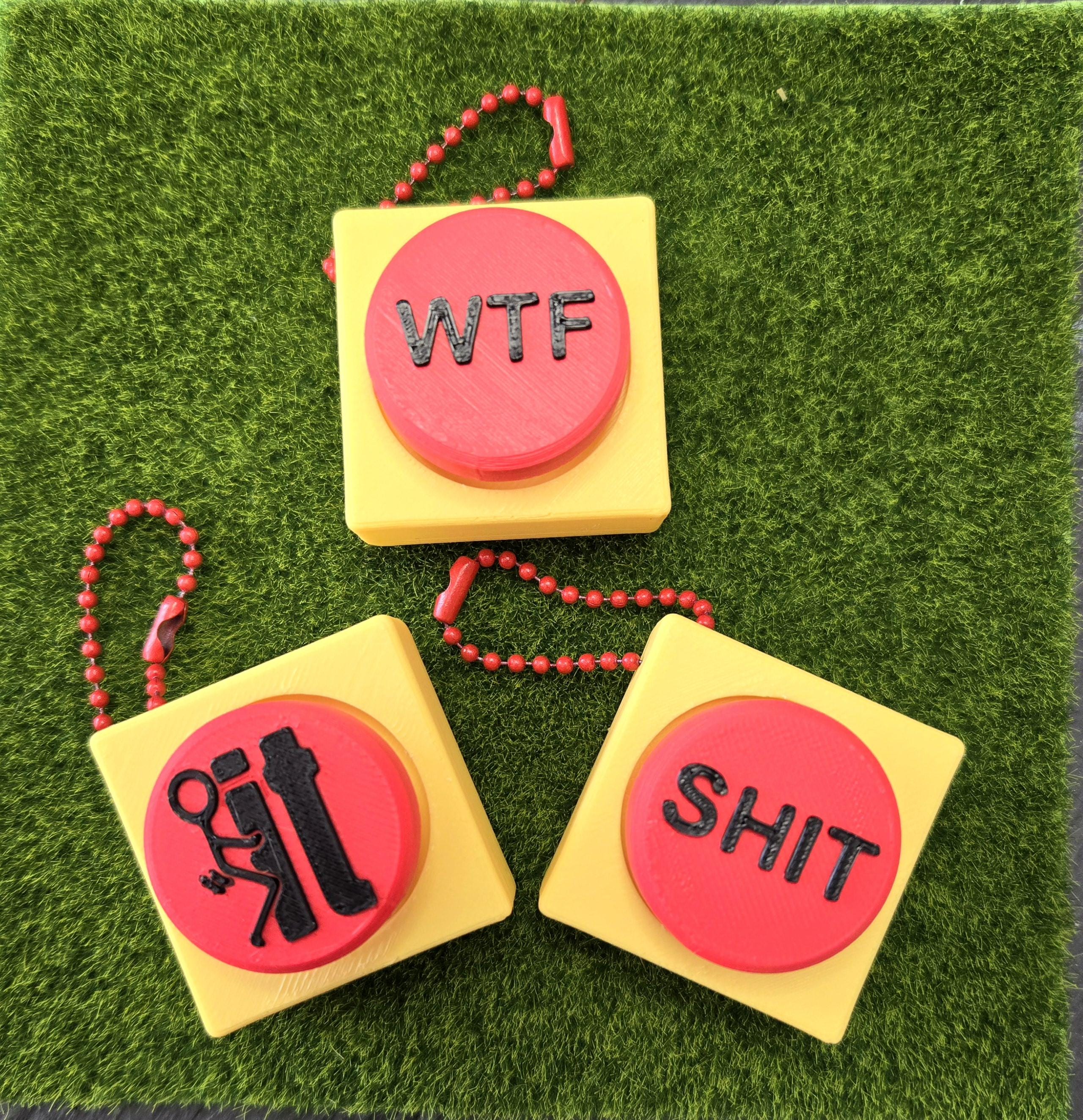 🤣Fun Adult Fidget Clicker Panic Button Keychains