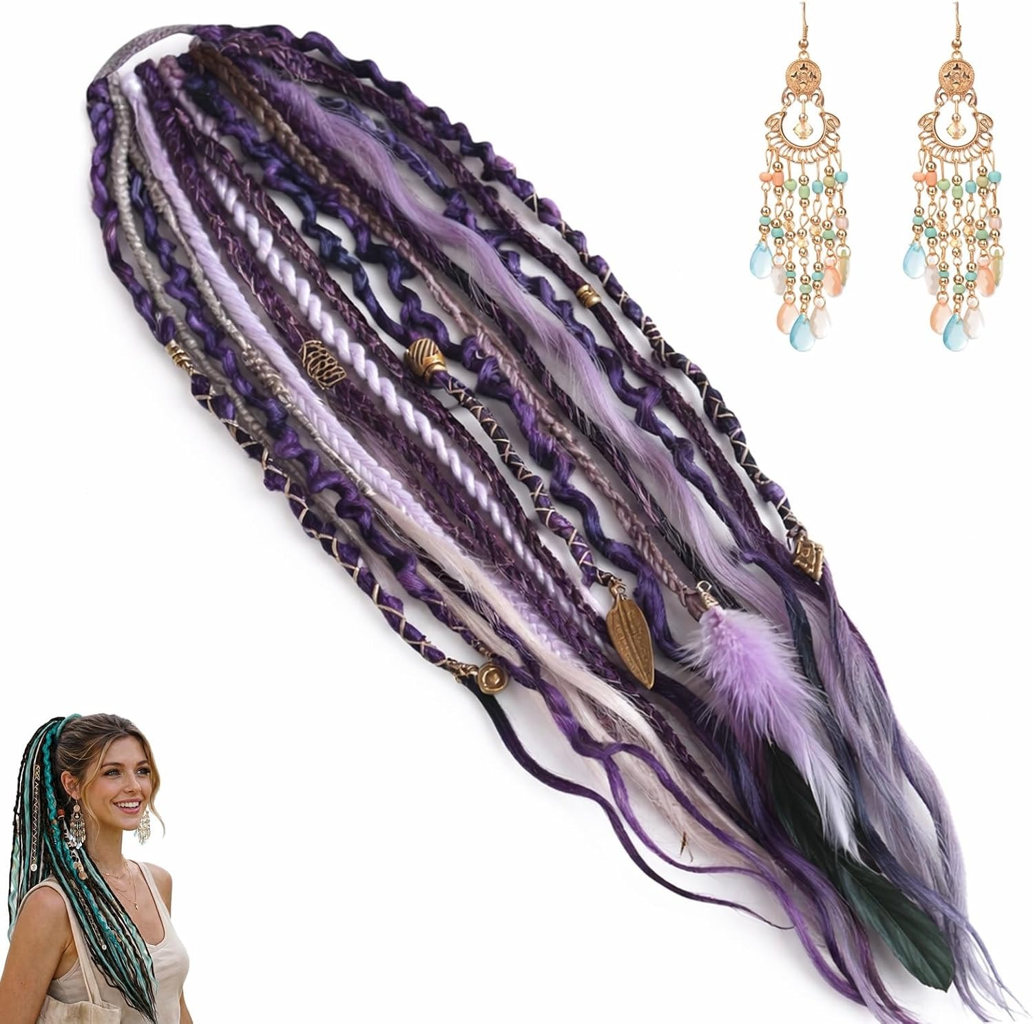 🔥Last Day Discount 49% OFF 🎉Elastic Dread Ponytail Salty Soul