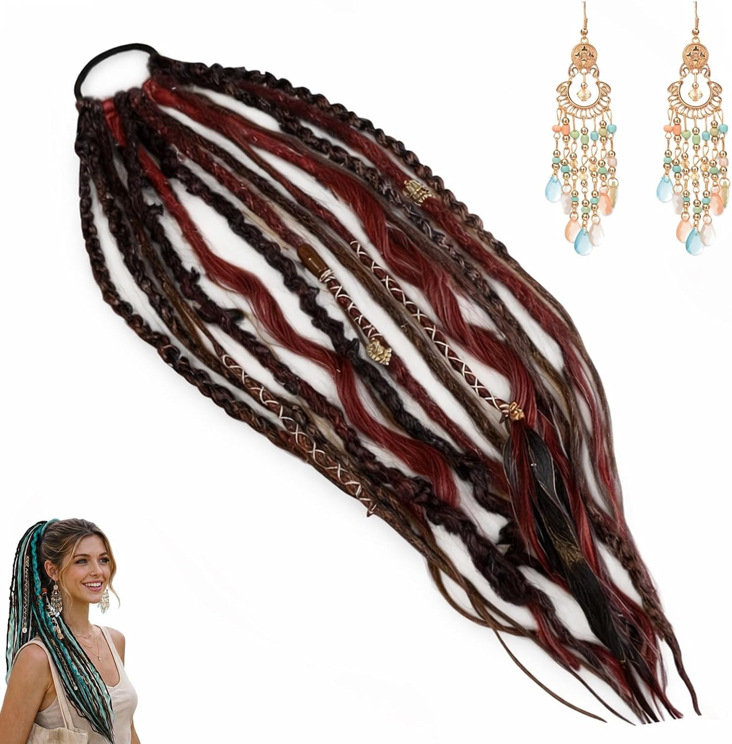 🔥Last Day Discount 49% OFF 🎉Elastic Dread Ponytail Salty Soul