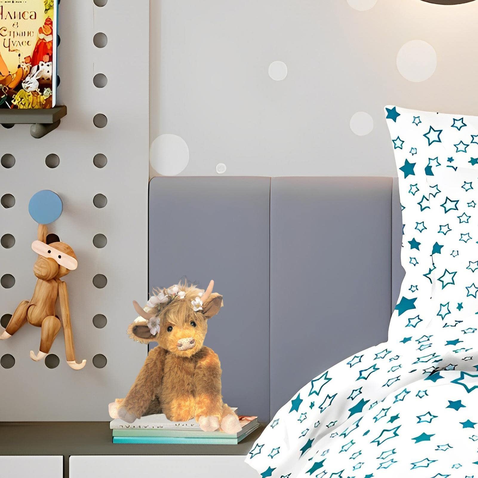 Highland Cow Wearing Flowers