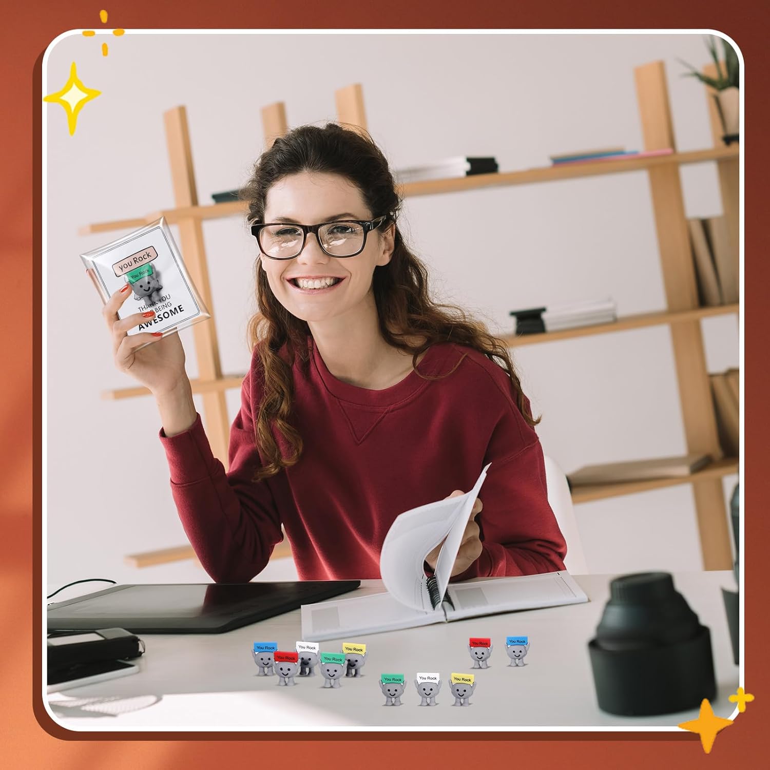 🔥Mini "You're Awesome" Rock Ornament - An Encouraging and Motivational Gift🎁