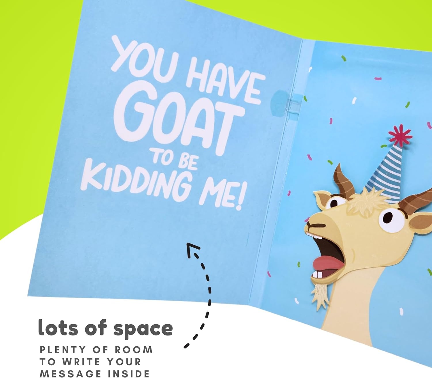 Screaming Goat Birthday Card