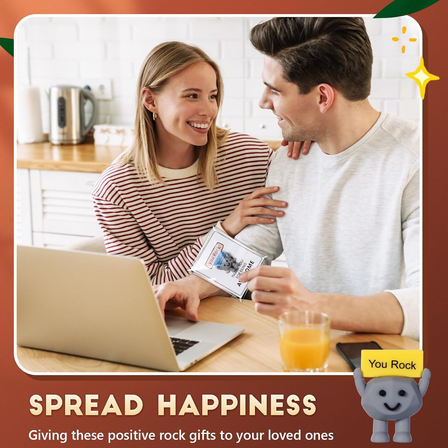 🔥Mini "You're Awesome" Rock Ornament - An Encouraging and Motivational Gift🎁