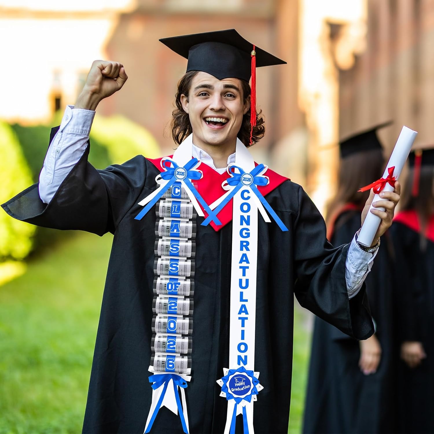 Lyrow Graduation Money Lei Class of 2026 Double Braided Lei Gift