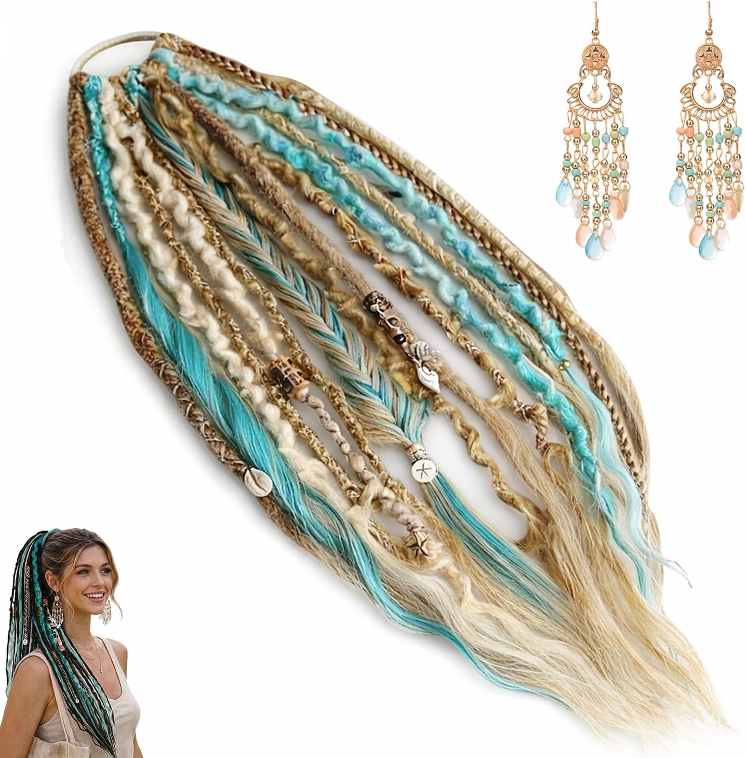 🔥Last Day Discount 49% OFF 🎉Elastic Dread Ponytail Salty Soul