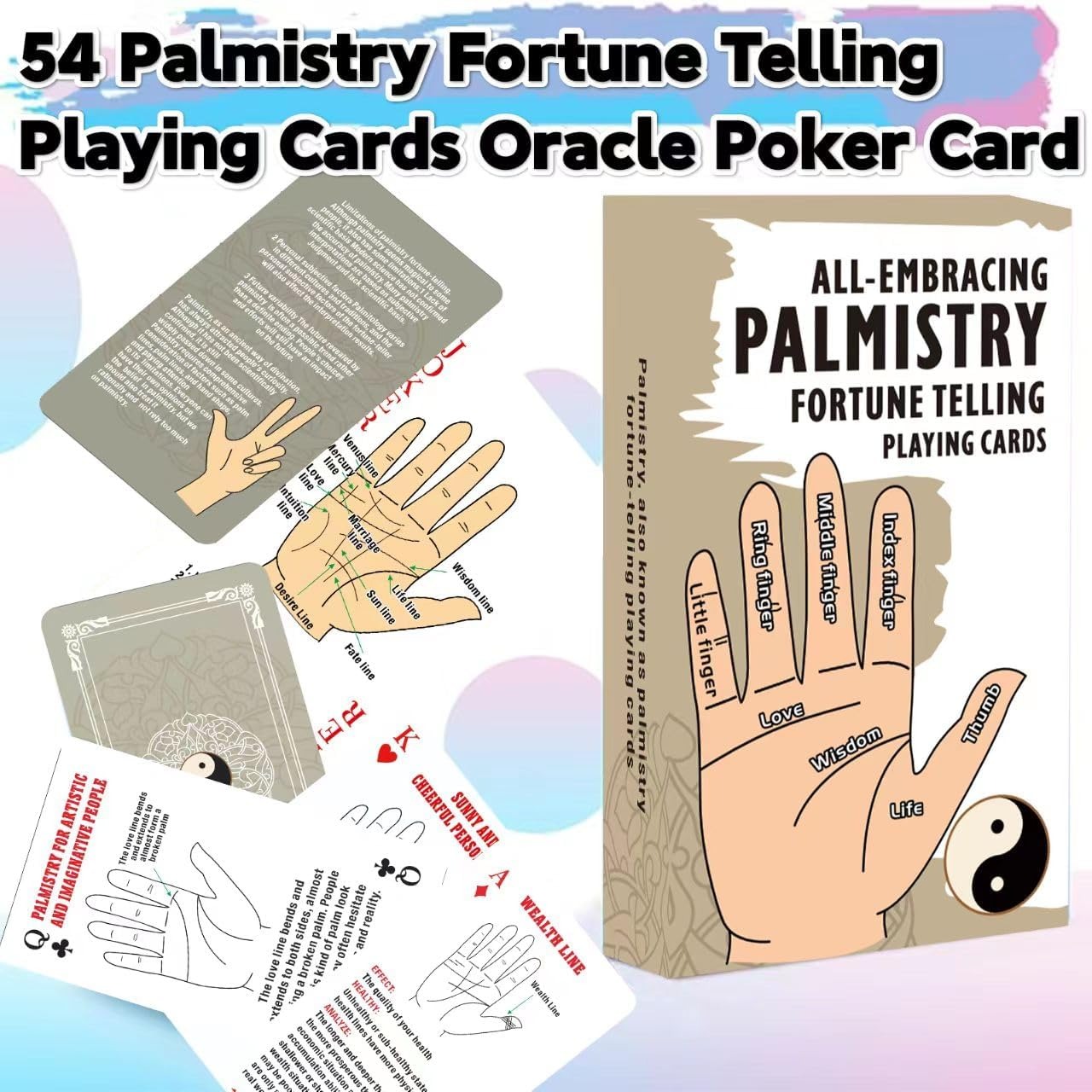 Palmistry Fortune Telling Playing Oracle Cards