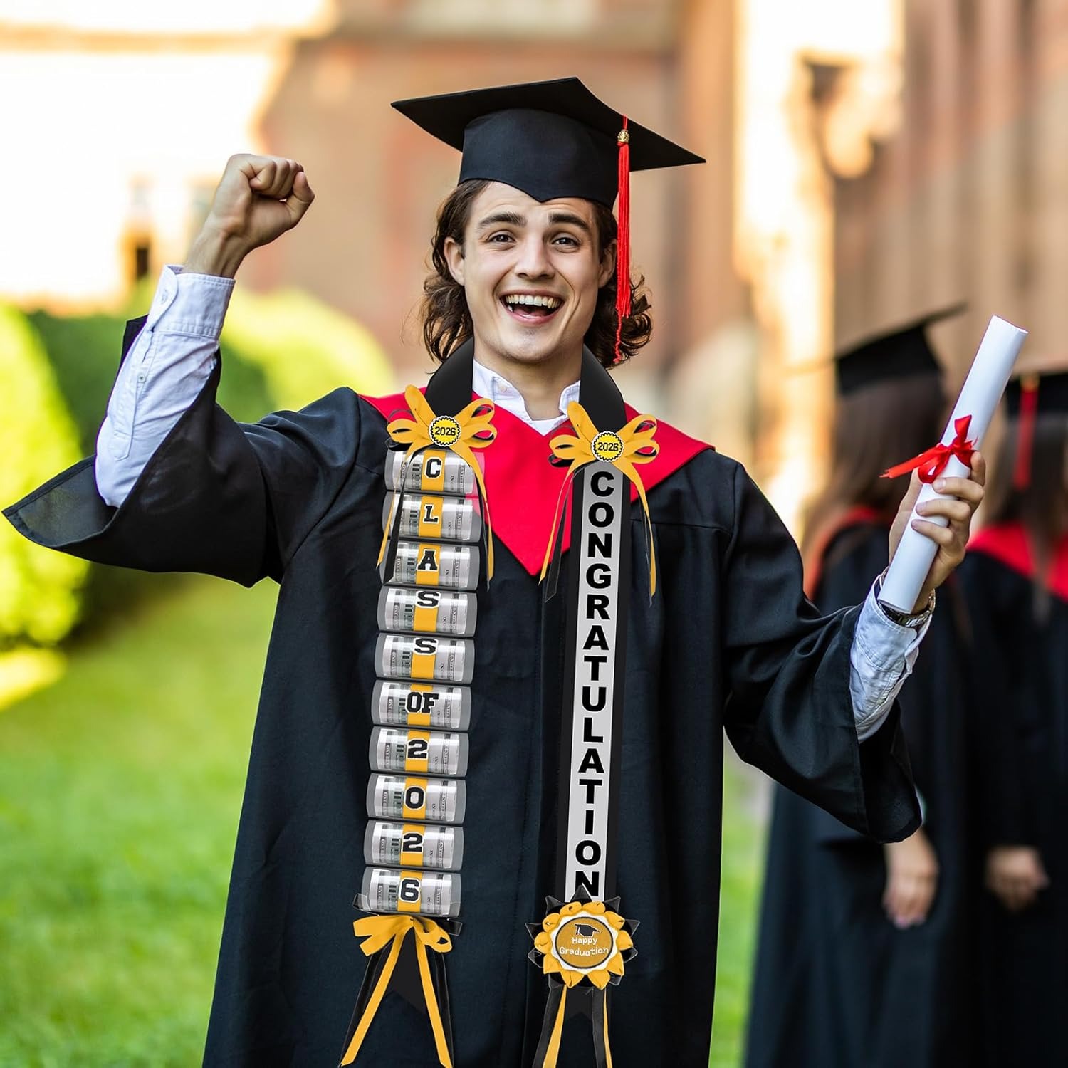 Lyrow Graduation Money Lei Class of 2026 Double Braided Lei Gift