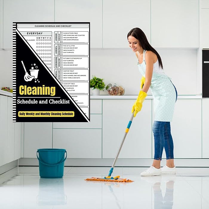 📝cleaning schedule and checklist📔