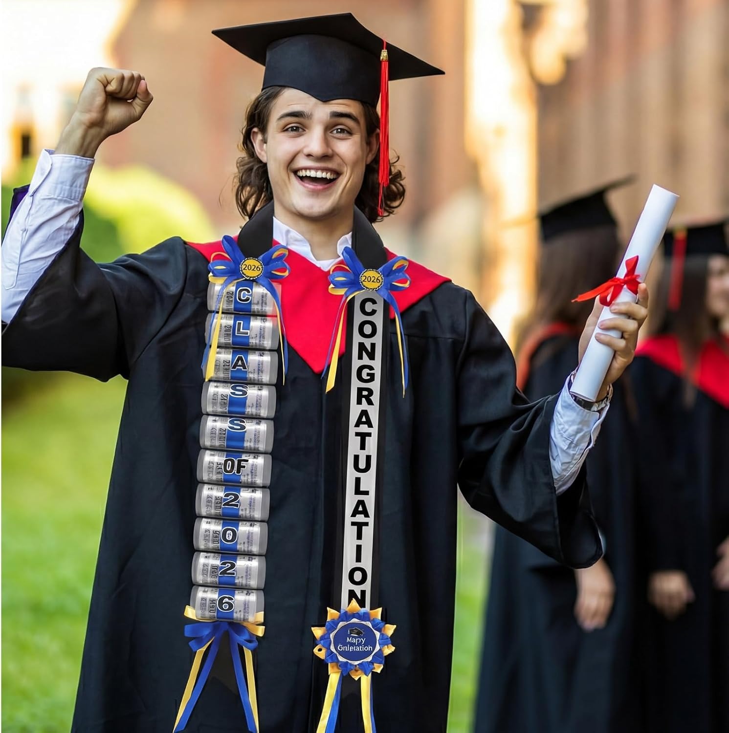 Lyrow Graduation Money Lei Class of 2026 Double Braided Lei Gift