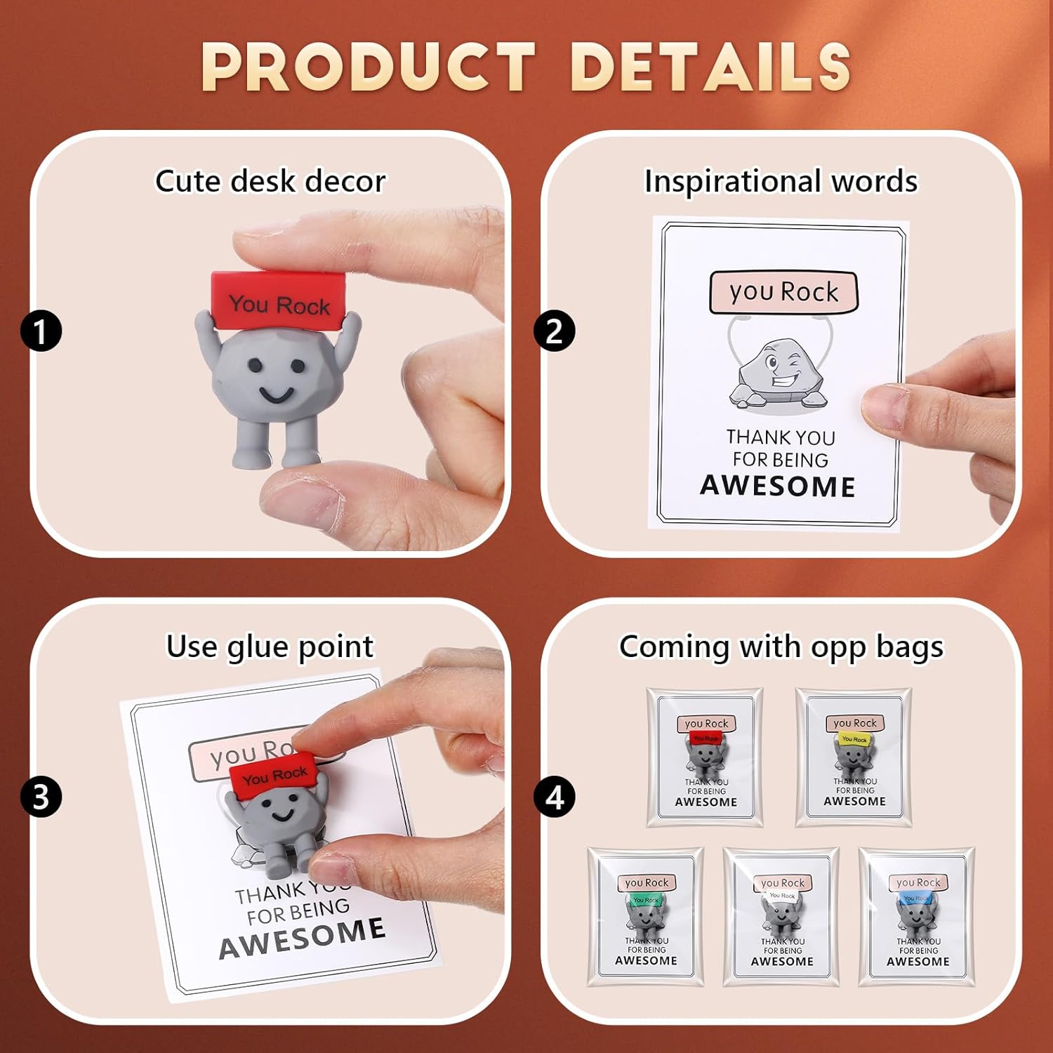 🔥Mini "You're Awesome" Rock Ornament - An Encouraging and Motivational Gift🎁