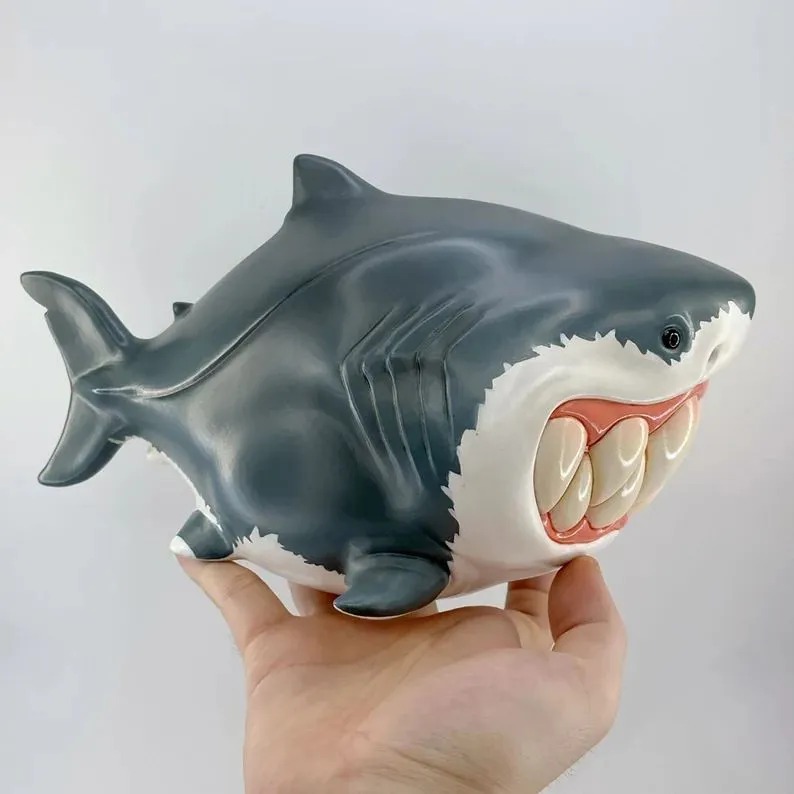 Cute Shark Resin Ornament