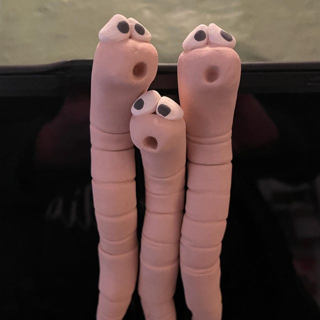 Thirsty Worm Moisture Monitor for Your Potted Plant (2-Pack)