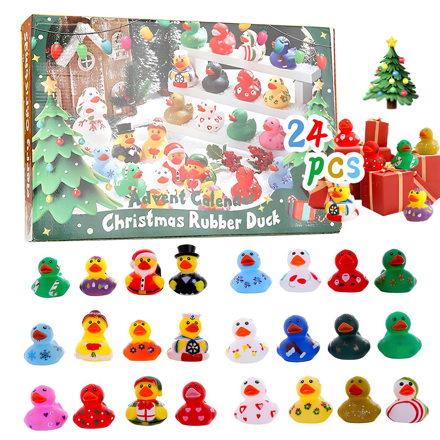 💥Hot Sale💥24 Pcs Countdown Christmas Rubber Ducks Advent Calendar