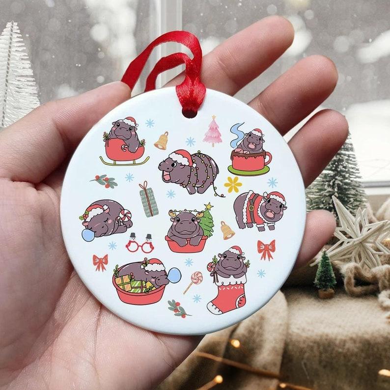 🦛Moo Deng Christmas Ornament🎄